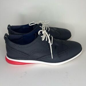 Cole Haan Grand Evolution Men's Sneakers 11M  Blue Wingtip Oxford Shoes C26318